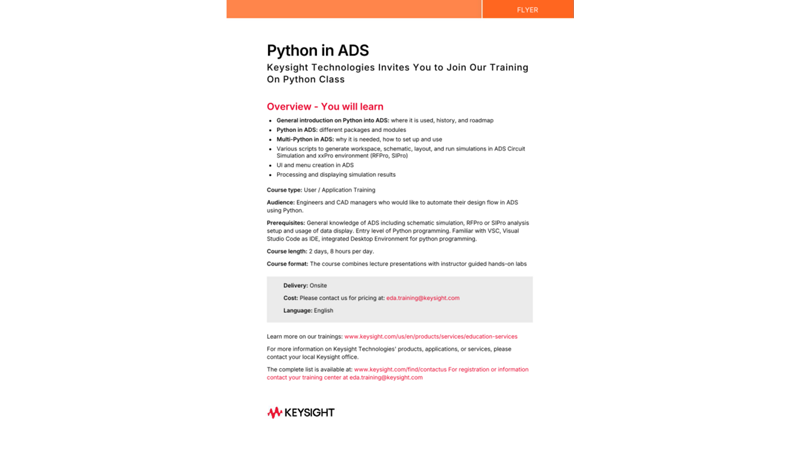 Python in ADS